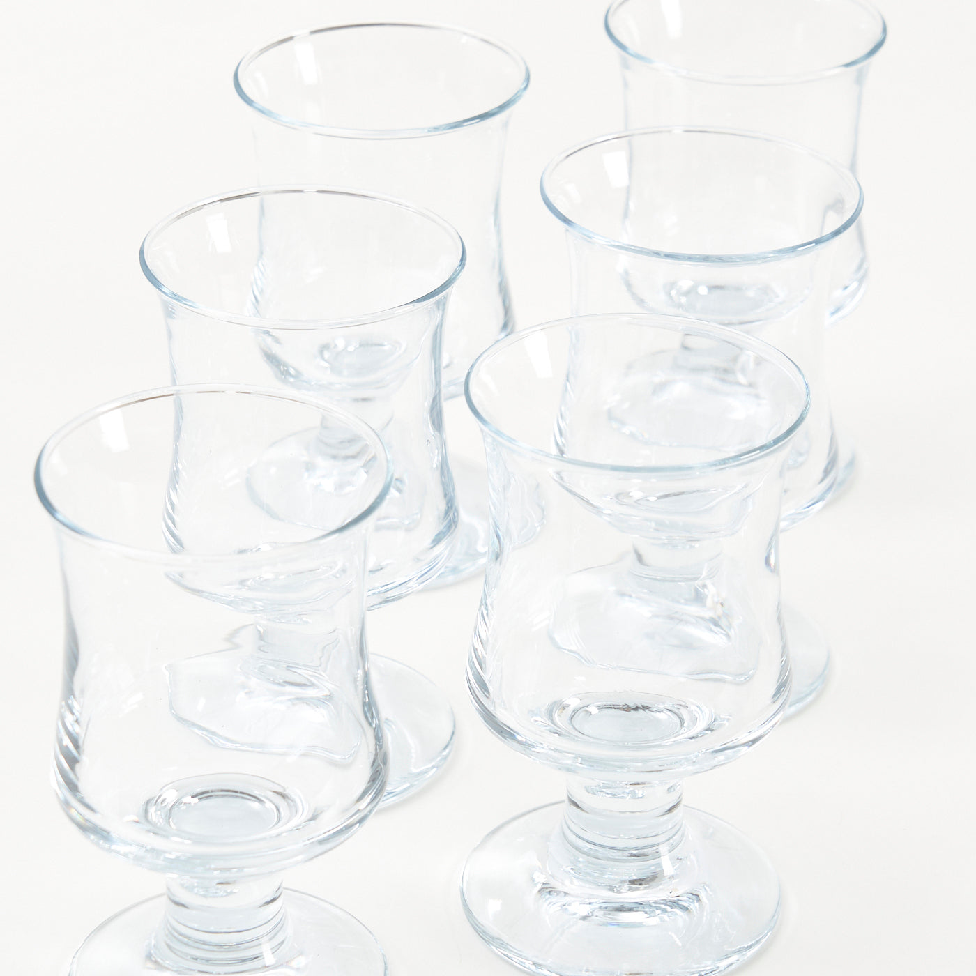 Set of 6 'Skibsglas' Red Wine Glasses by Per Lütken for Holmegaard, Denmark