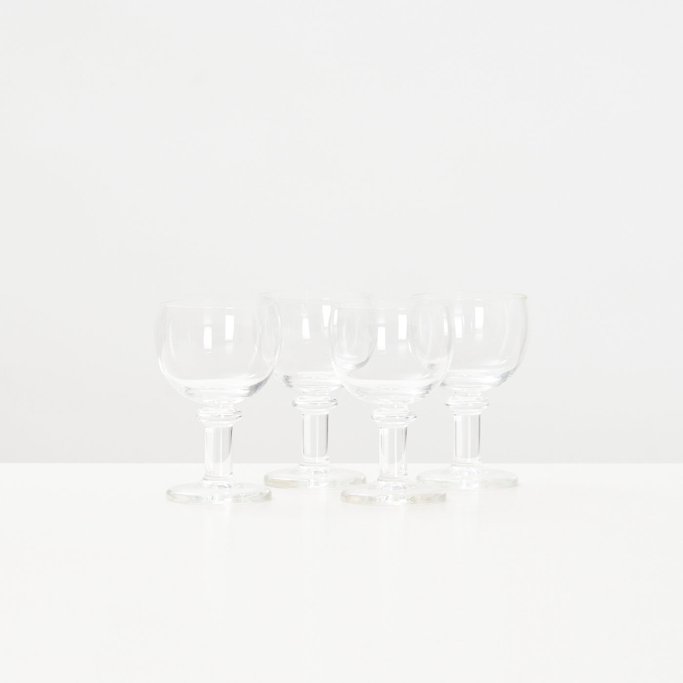 Set of 4 'Jæger' Red Wine Glasses by Per Lütken for Holmegaard, Denmark