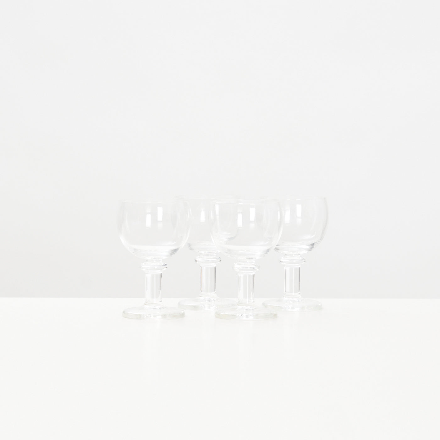 Set of 4 'Jæger' Red Wine Glasses by Per Lütken for Holmegaard, Denmark