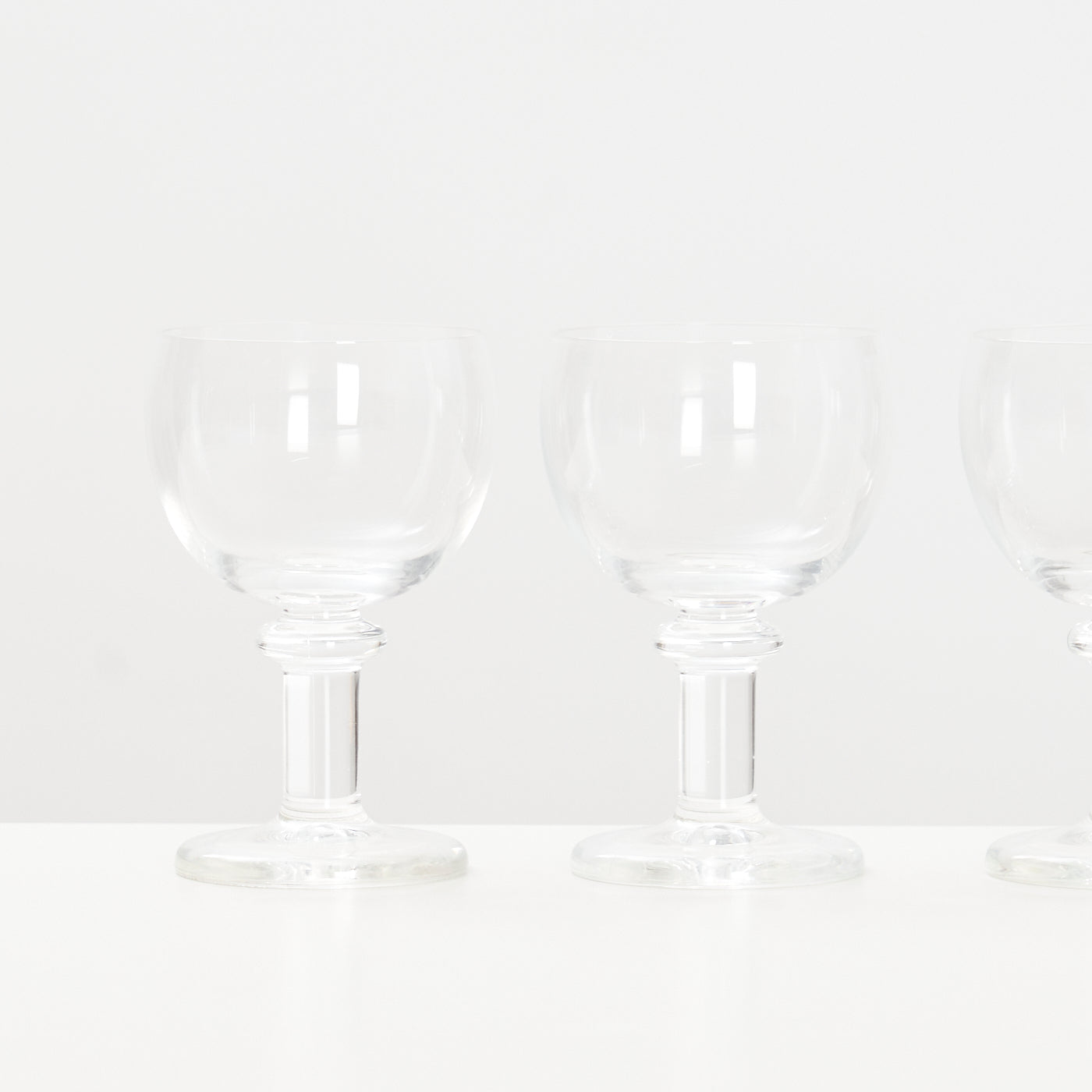 Set of 4 'Jæger' Red Wine Glasses by Per Lütken for Holmegaard, Denmark
