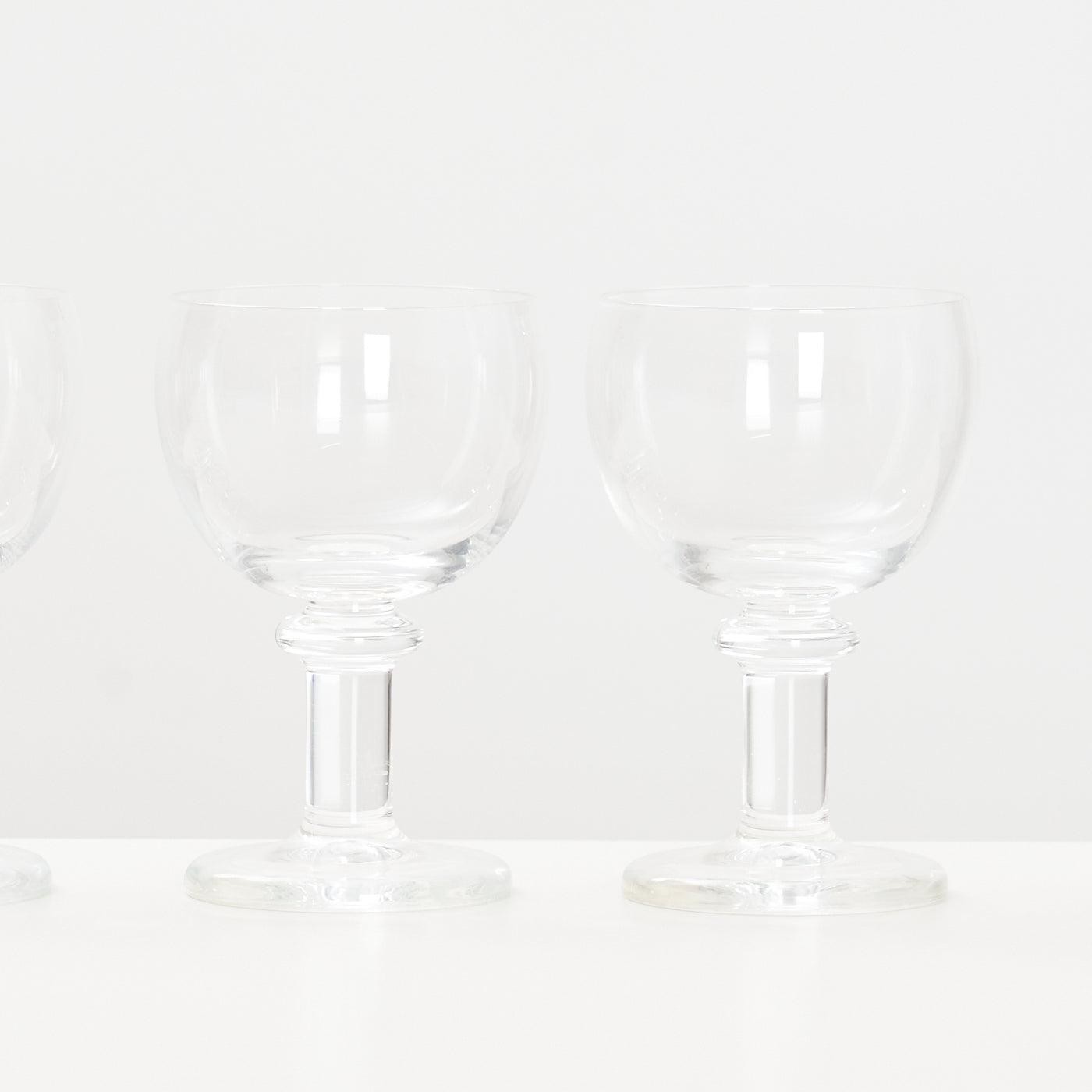 Set of 4 'Jæger' Red Wine Glasses by Per Lütken for Holmegaard, Denmark