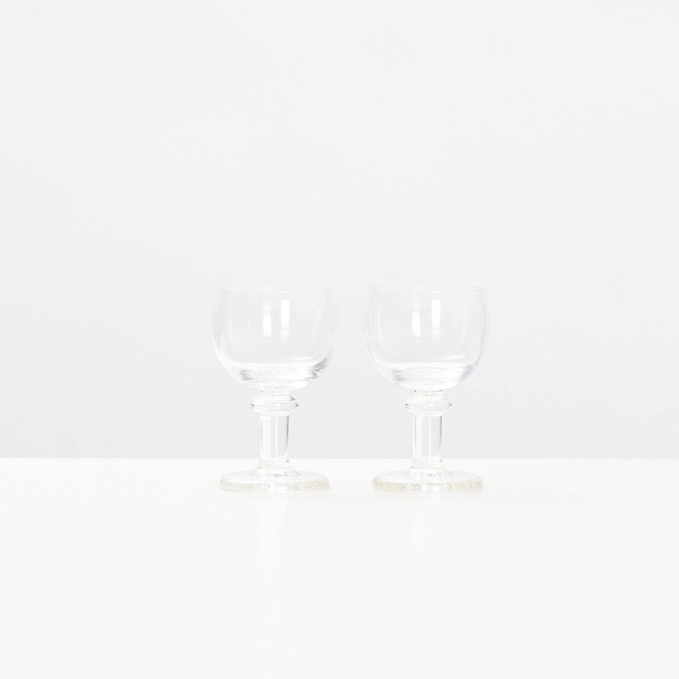 Pair of 'Jæger' White Wine Glasses by Per Lütken for Holmegaard, Denmark