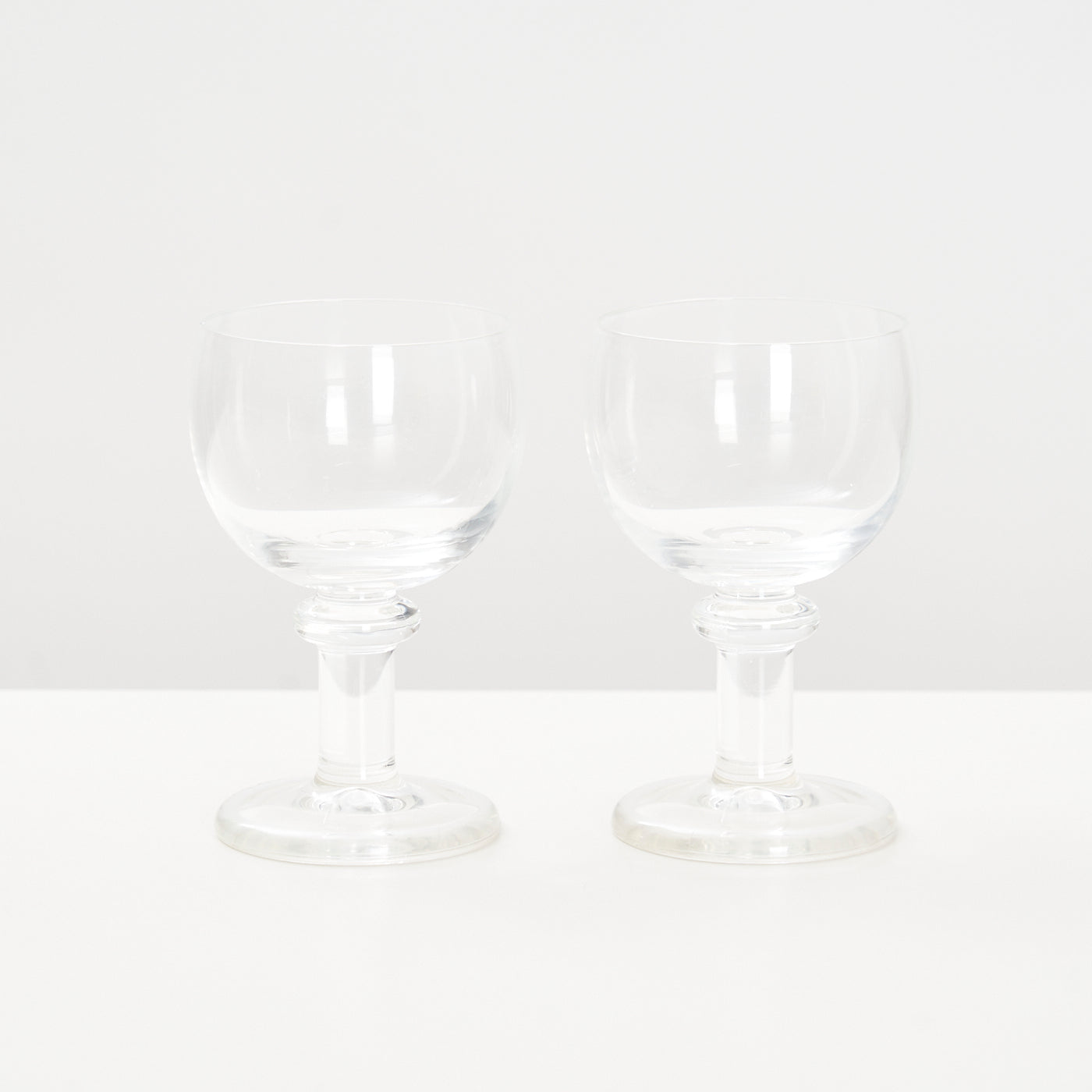 Pair of 'Jæger' White Wine Glasses by Per Lütken for Holmegaard, Denmark