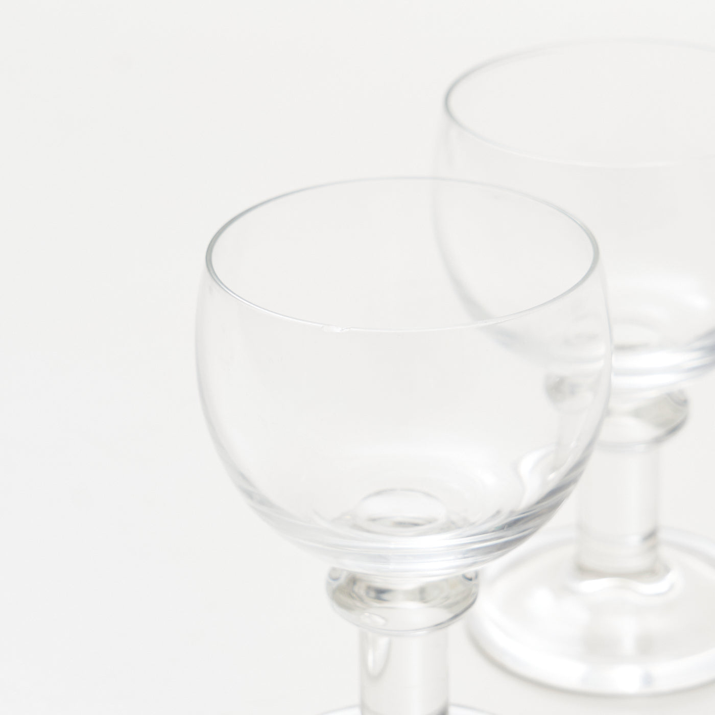 Pair of 'Jæger' White Wine Glasses by Per Lütken for Holmegaard, Denmark