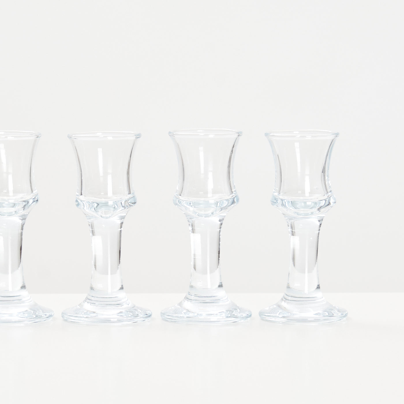 Set of 6 'Skibsglas' Aquavit Glasses by Per Lütken for Holmegaard, Denmark