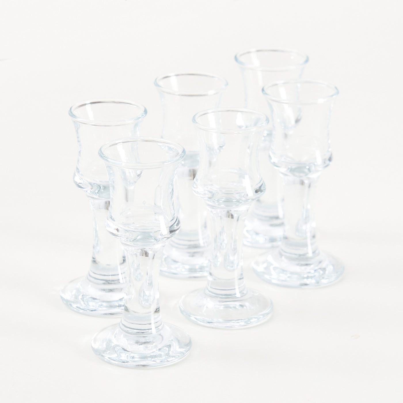 Set of 6 'Skibsglas' Aquavit Glasses by Per Lütken for Holmegaard, Denmark