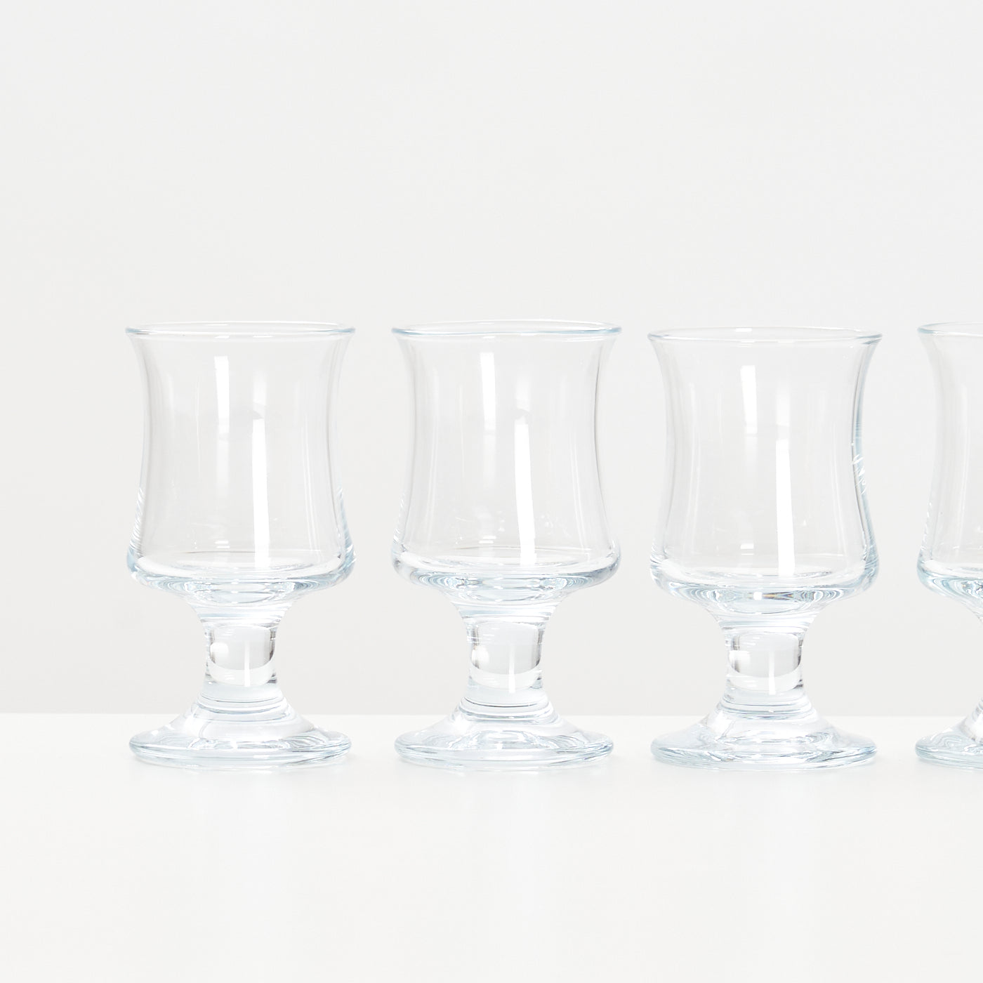 Set of 5 'Skibsglas' White Wine Glasses by Per Lütken for Holmegaard, Denmark