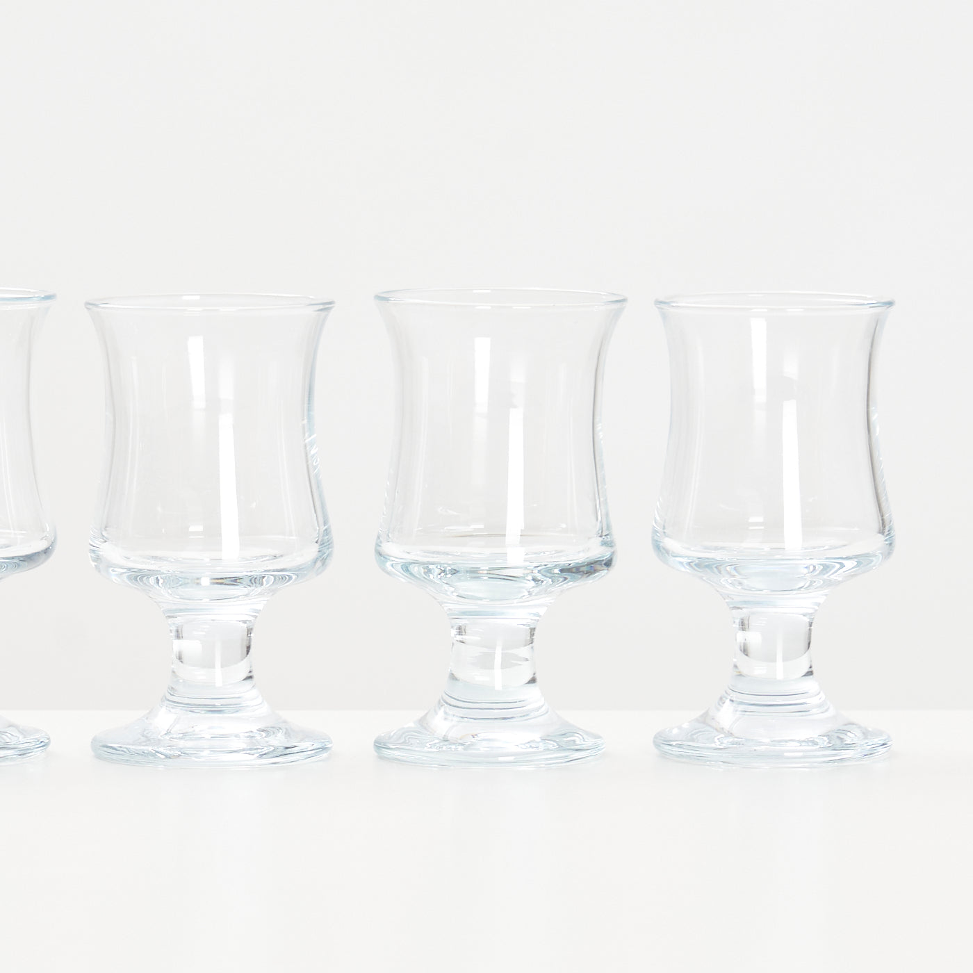 Set of 5 'Skibsglas' White Wine Glasses by Per Lütken for Holmegaard, Denmark