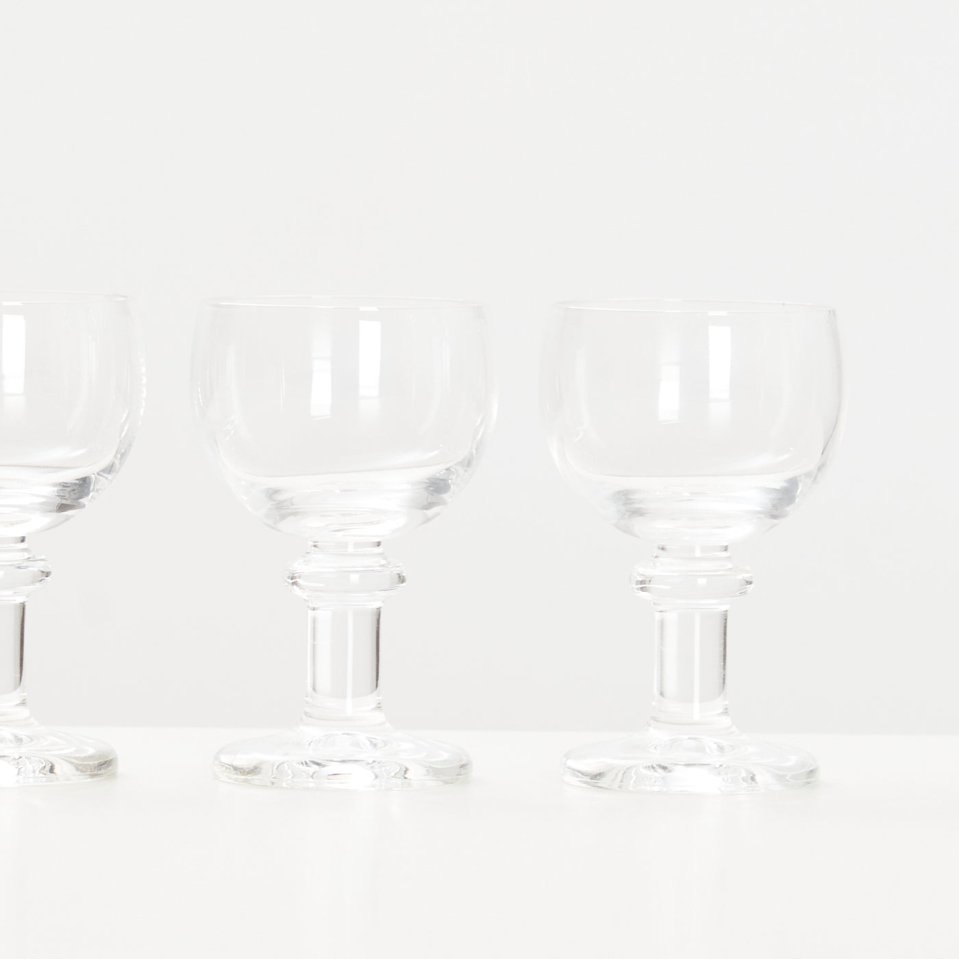 Set of 4 'Jæger' Port Glasses by Per Lütken for Holmegaard, Denmark
