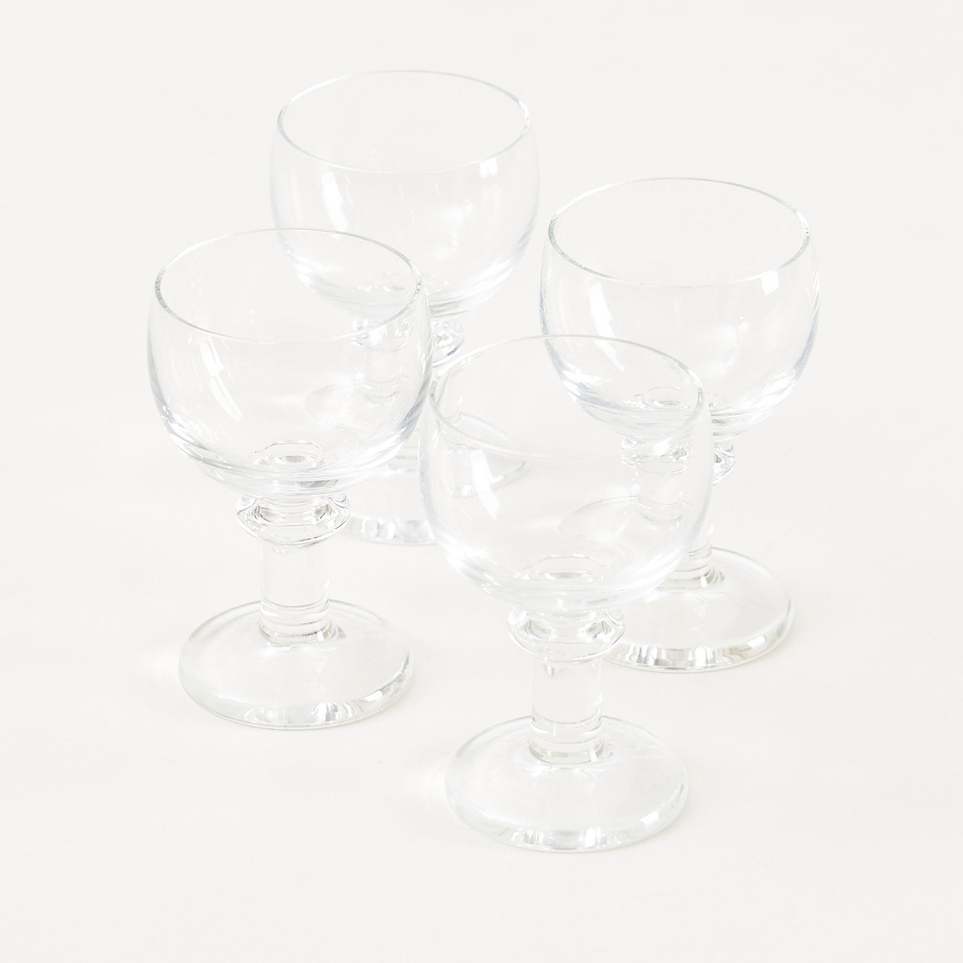 Set of 4 'Jæger' Port Glasses by Per Lütken for Holmegaard, Denmark