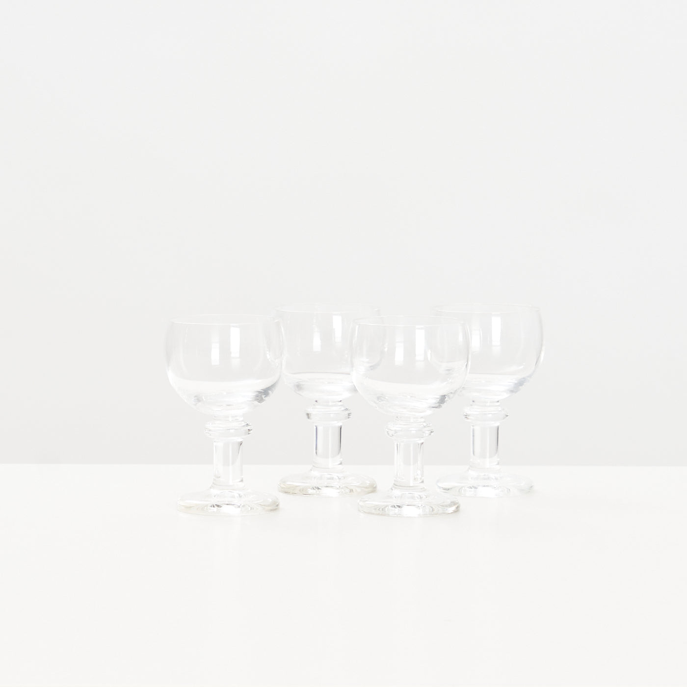 Set of 4 'Jæger' Port Glasses by Per Lütken for Holmegaard, Denmark