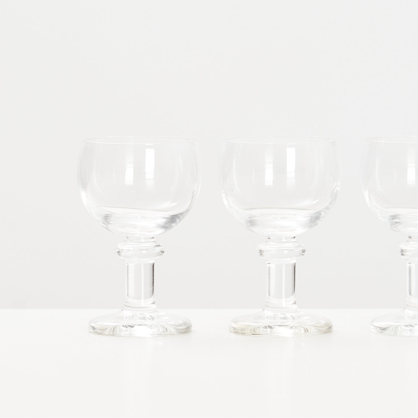 Set of 4 'Jæger' Port Glasses by Per Lütken for Holmegaard, Denmark