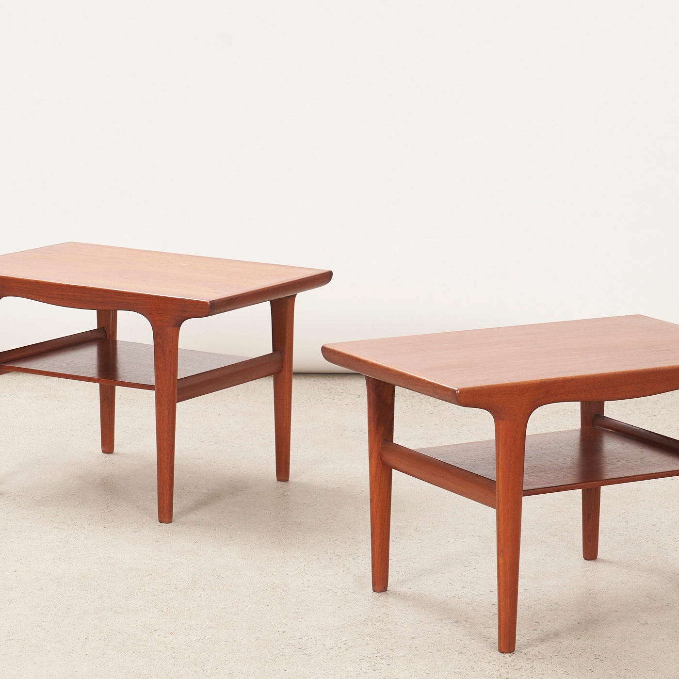 Pair of Teak Side Tables by Johannes Andersen, Denmark