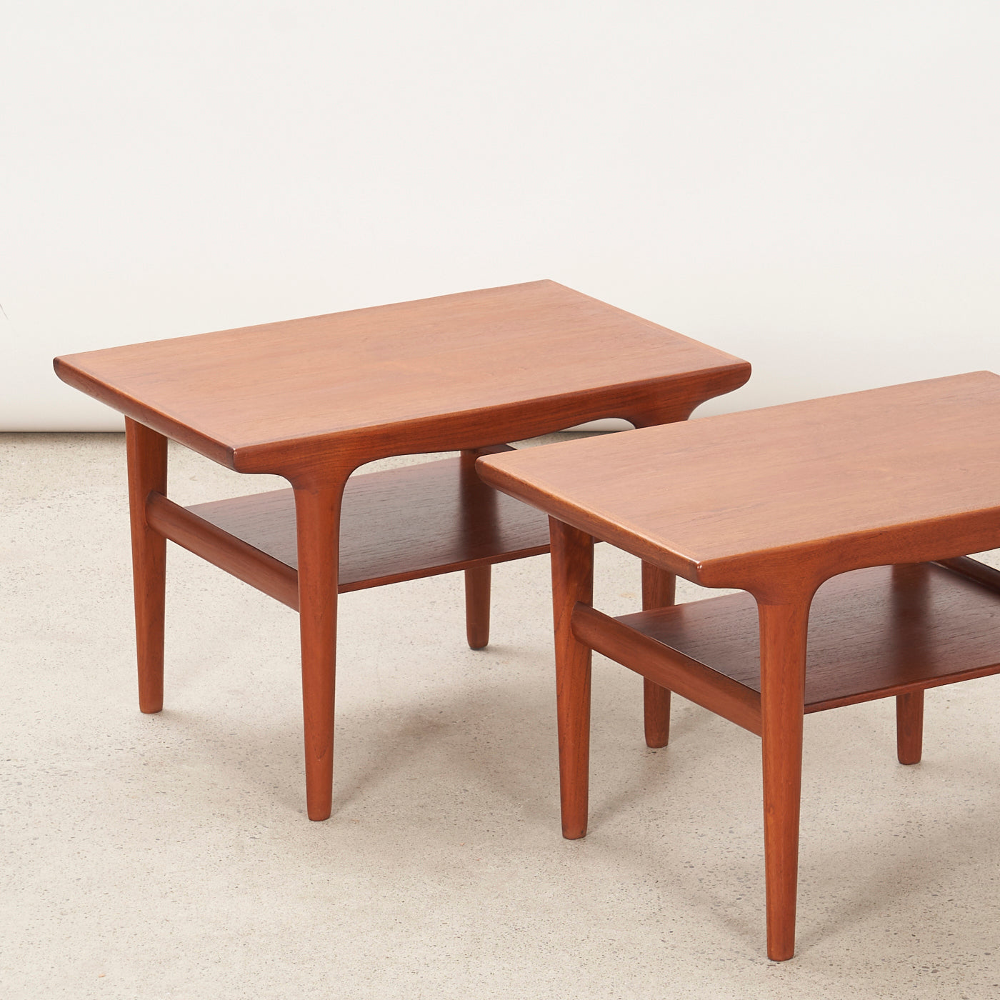 Pair of Teak Side Tables by Johannes Andersen, Denmark