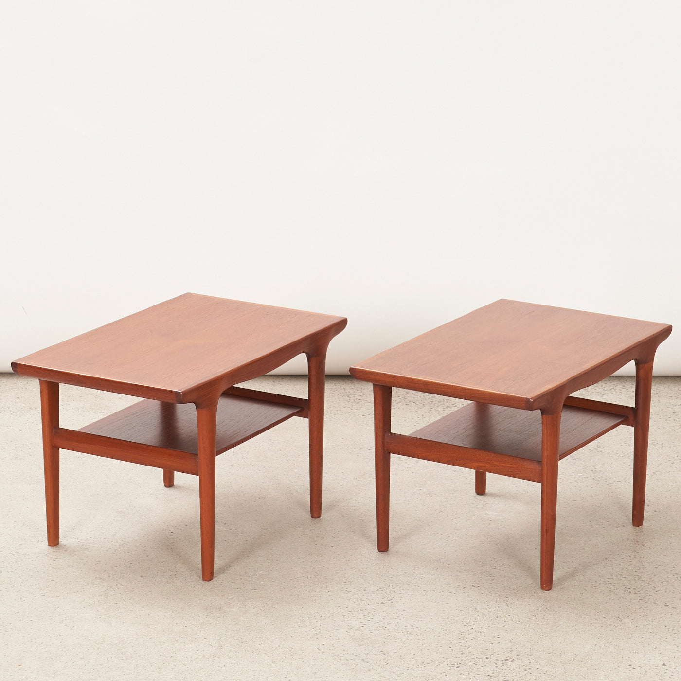 Pair of Teak Side Tables by Johannes Andersen, Denmark