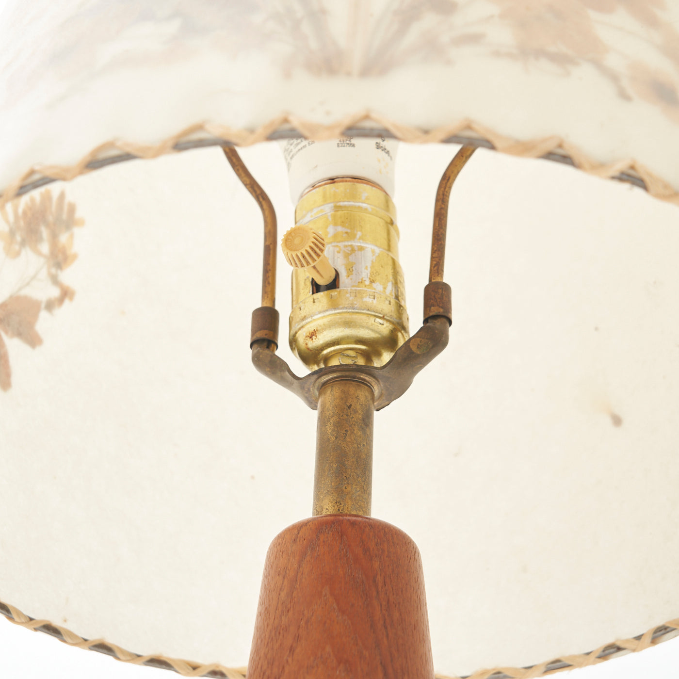 Teak Table Lamp