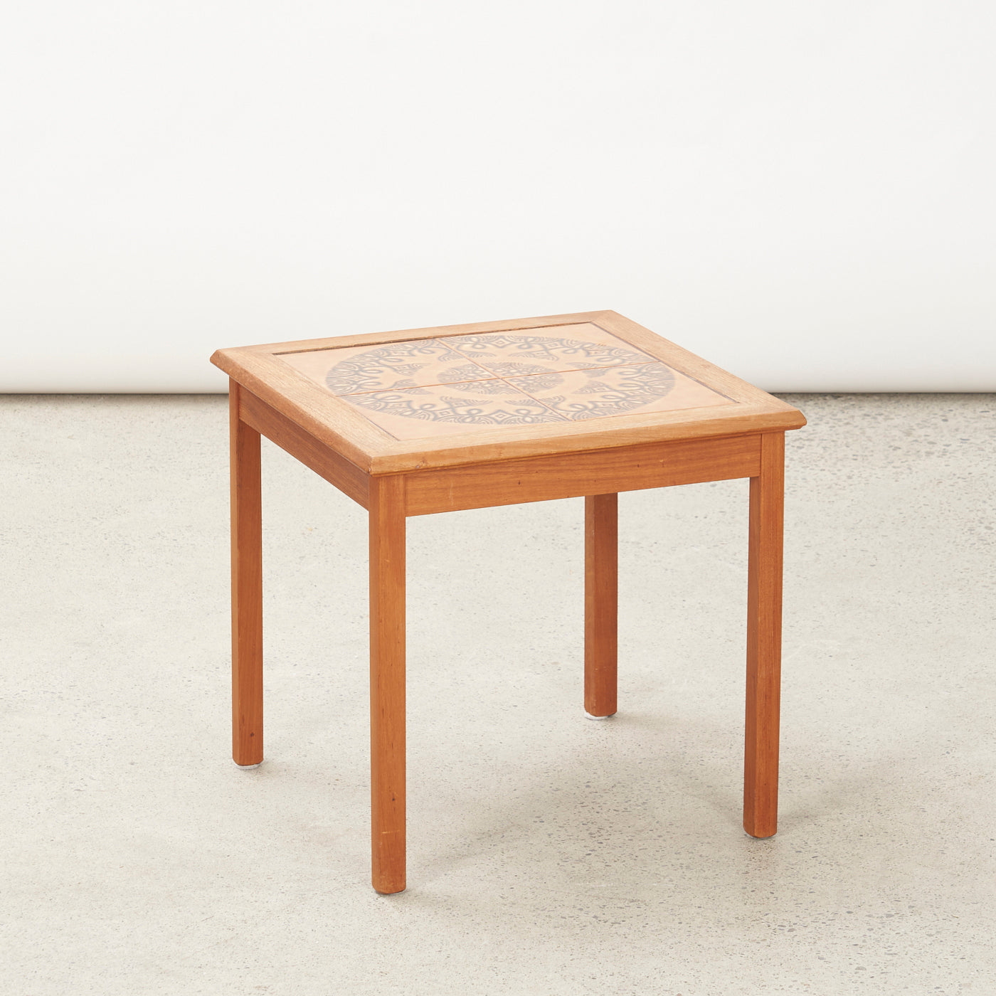 Square Teak Tile Top Coffee Table, Denmark