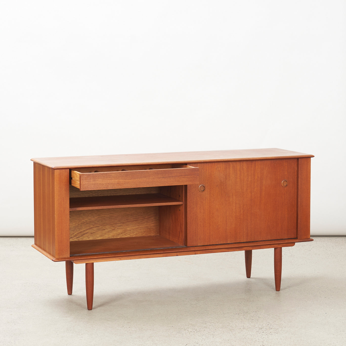 Compact Teak Sideboard