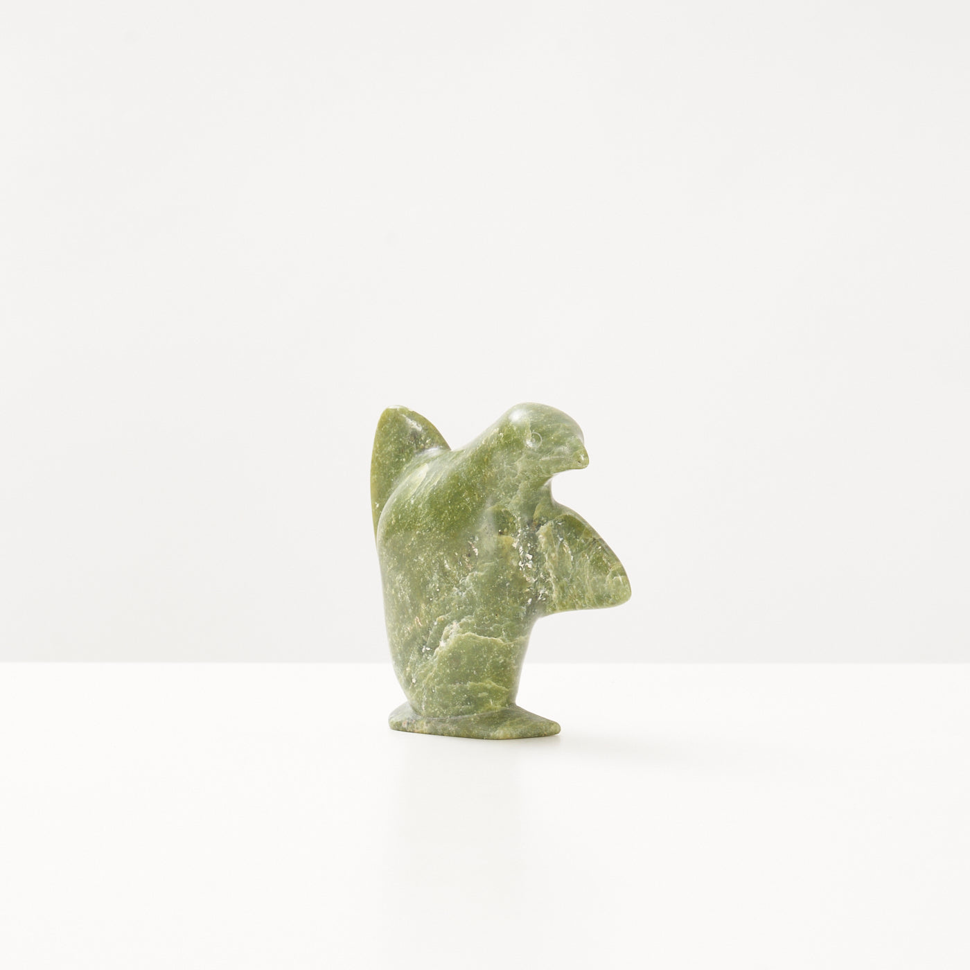 Green Carved Marble Bird