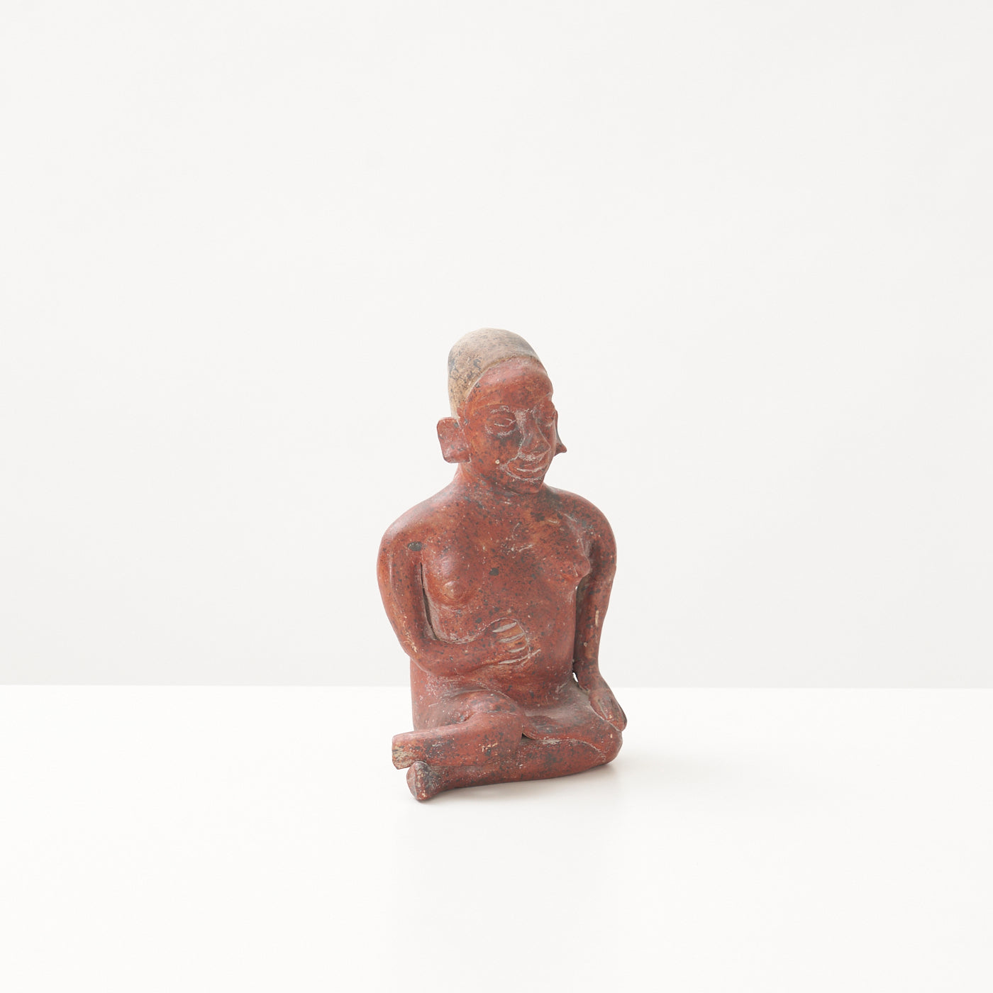 Red Clay Sitting Figurine