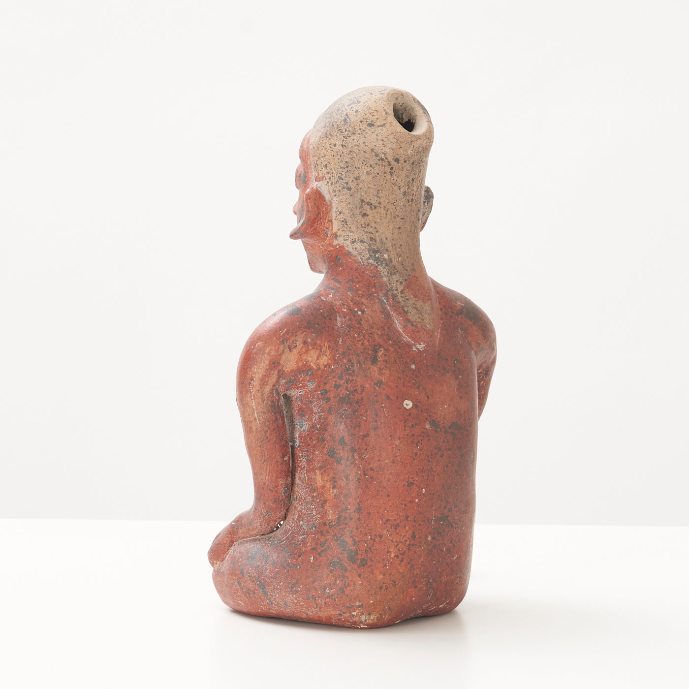 Red Clay Sitting Figurine