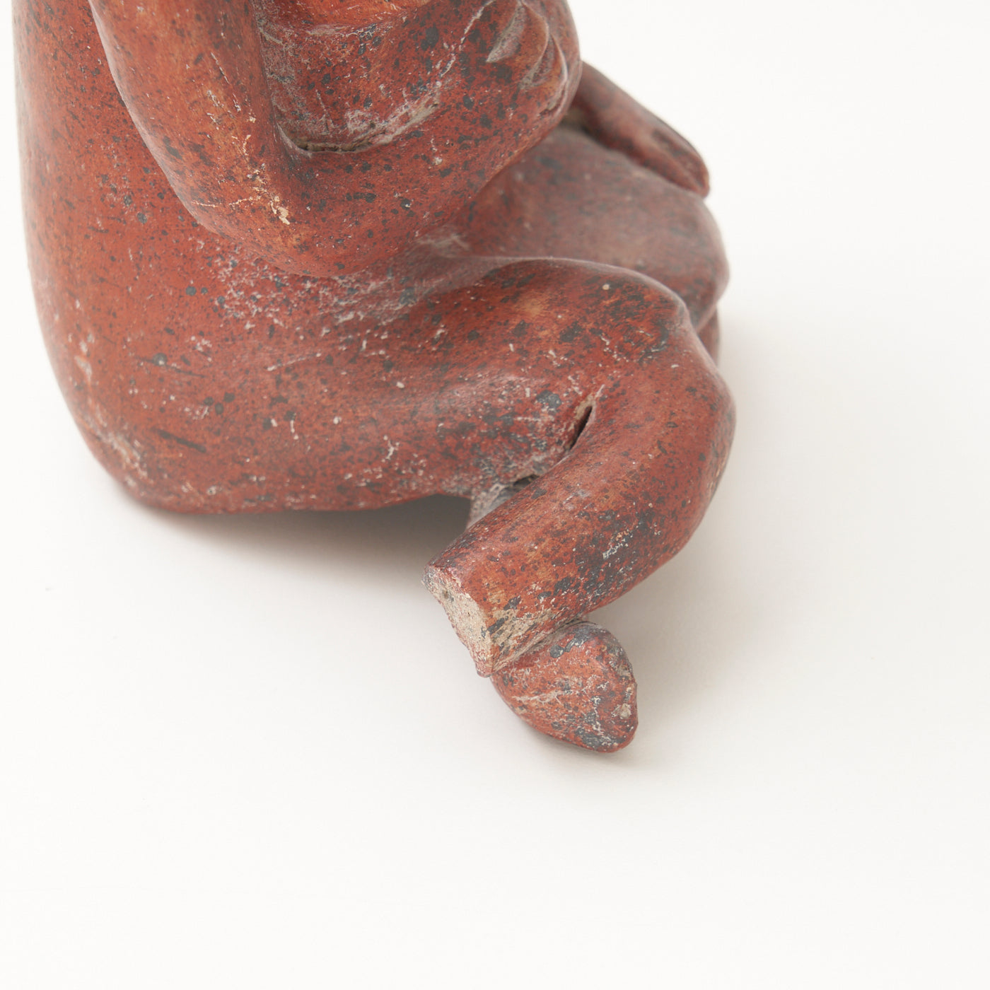 Red Clay Sitting Figurine