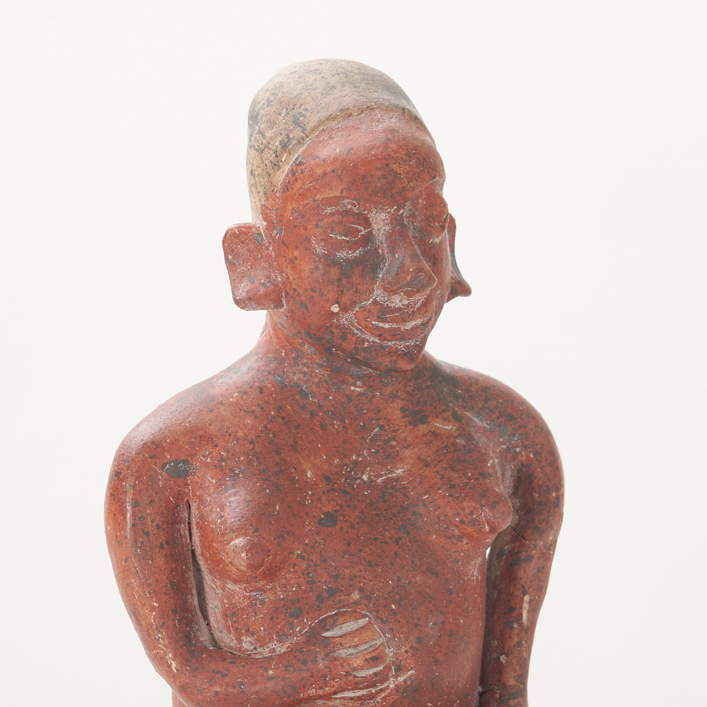 Red Clay Sitting Figurine