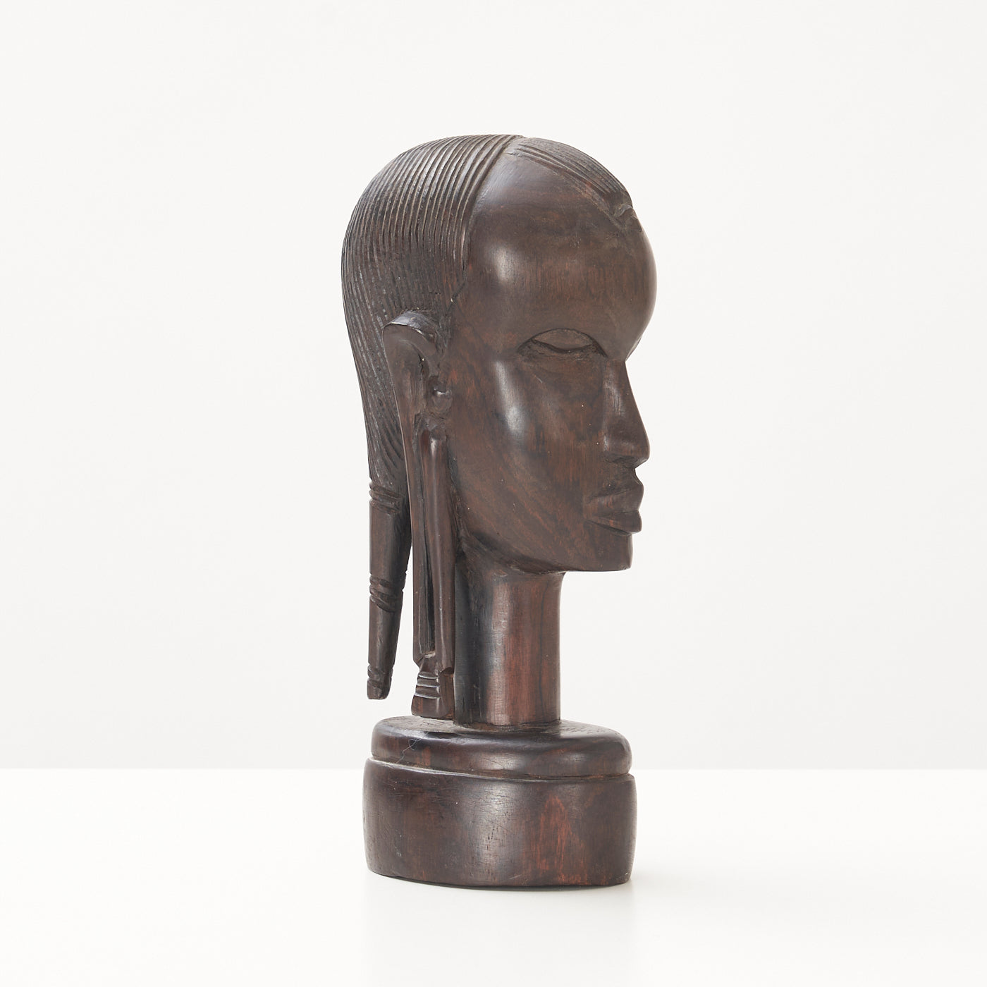 Signed Wooden Bust