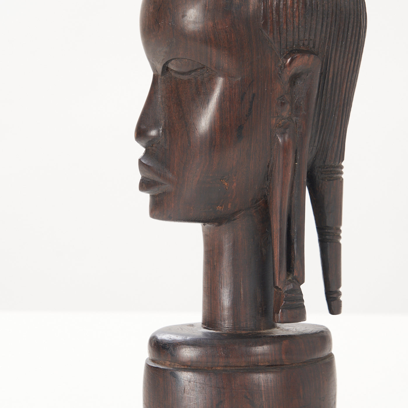 Signed Wooden Bust