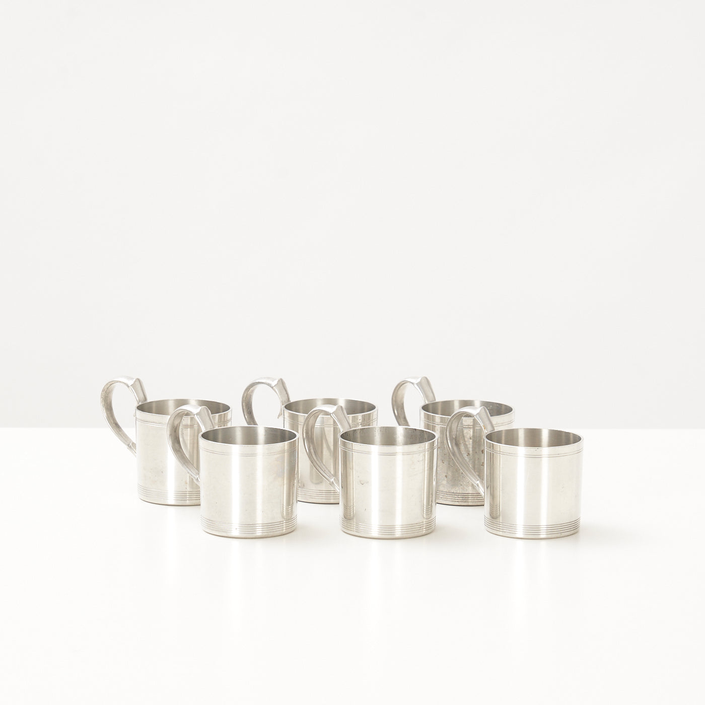 Set of 6 Pewter Cups by Just Andersen, Denmark