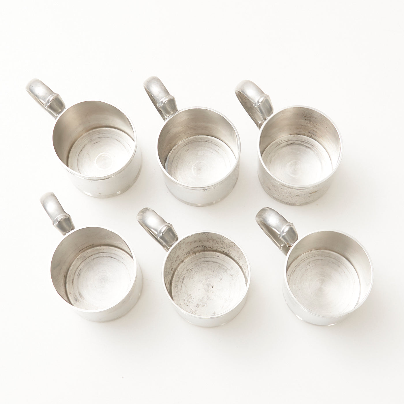 Set of 6 Pewter Cups by Just Andersen, Denmark