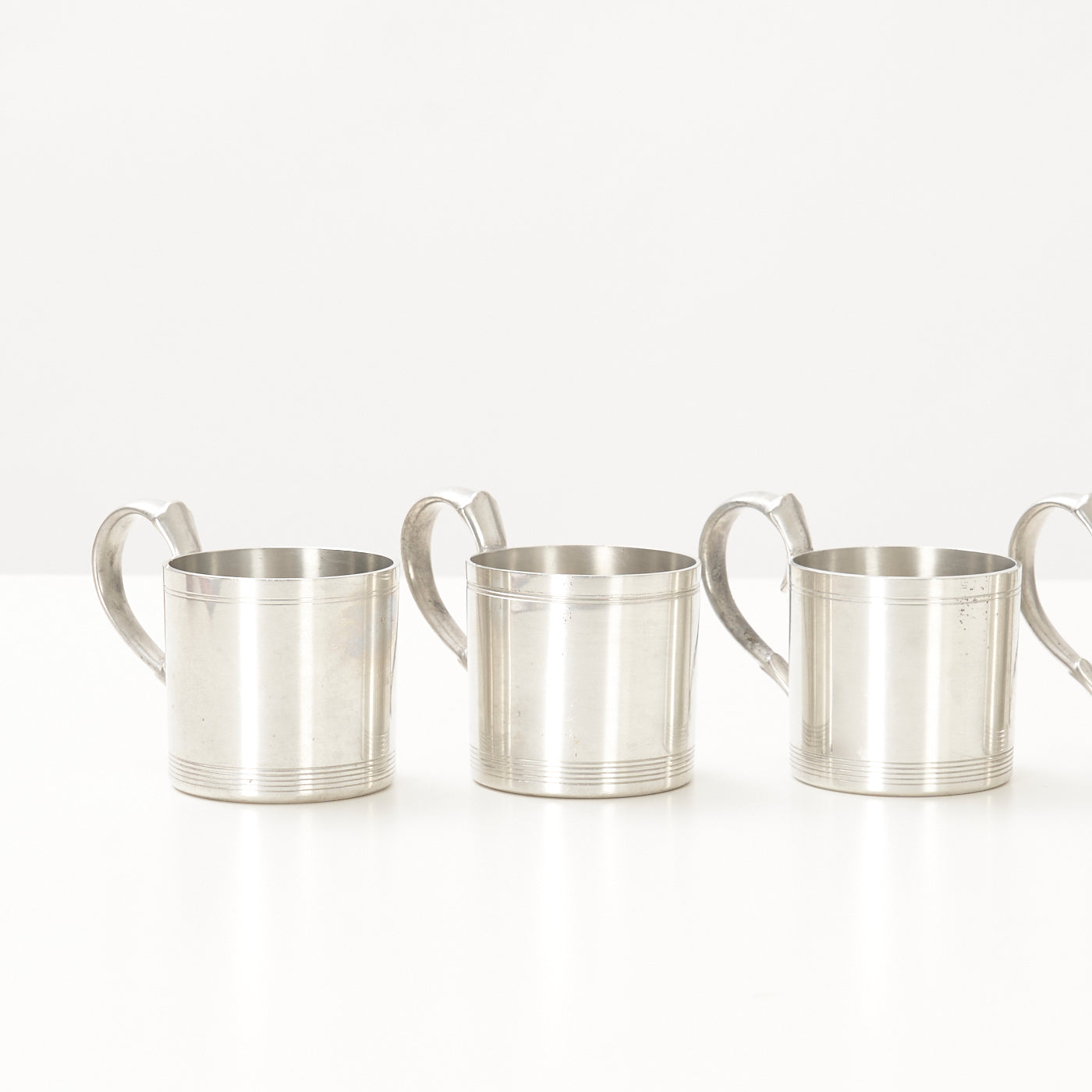 Set of 6 Pewter Cups by Just Andersen, Denmark