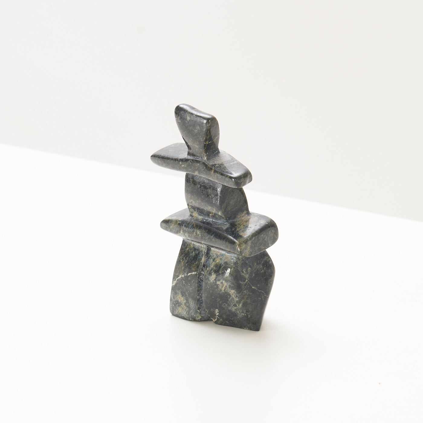 Small Carved Marble Inukshuk