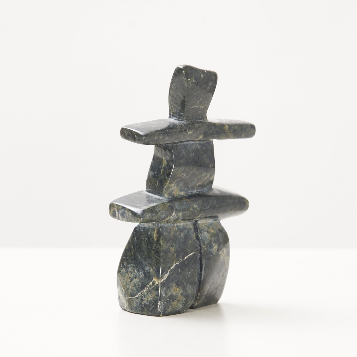 Small Carved Marble Inukshuk