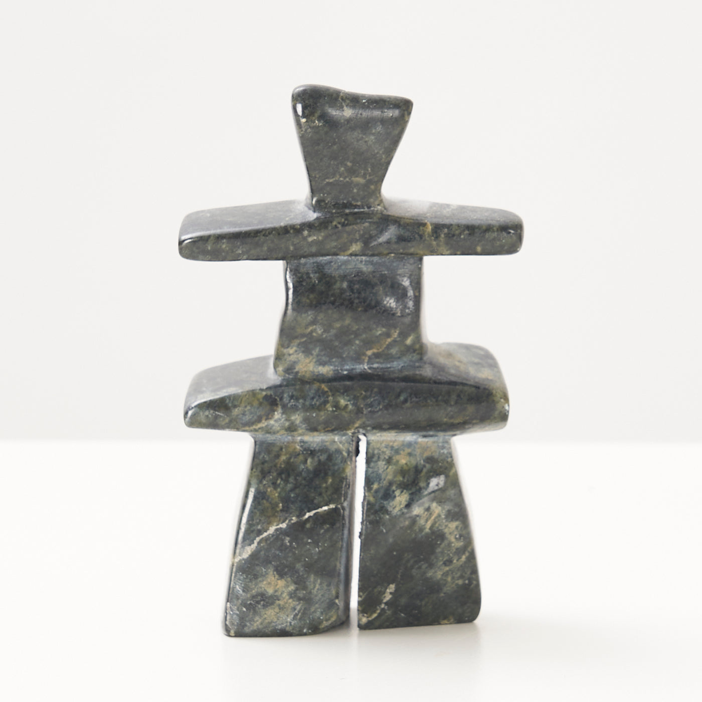 Small Carved Marble Inukshuk