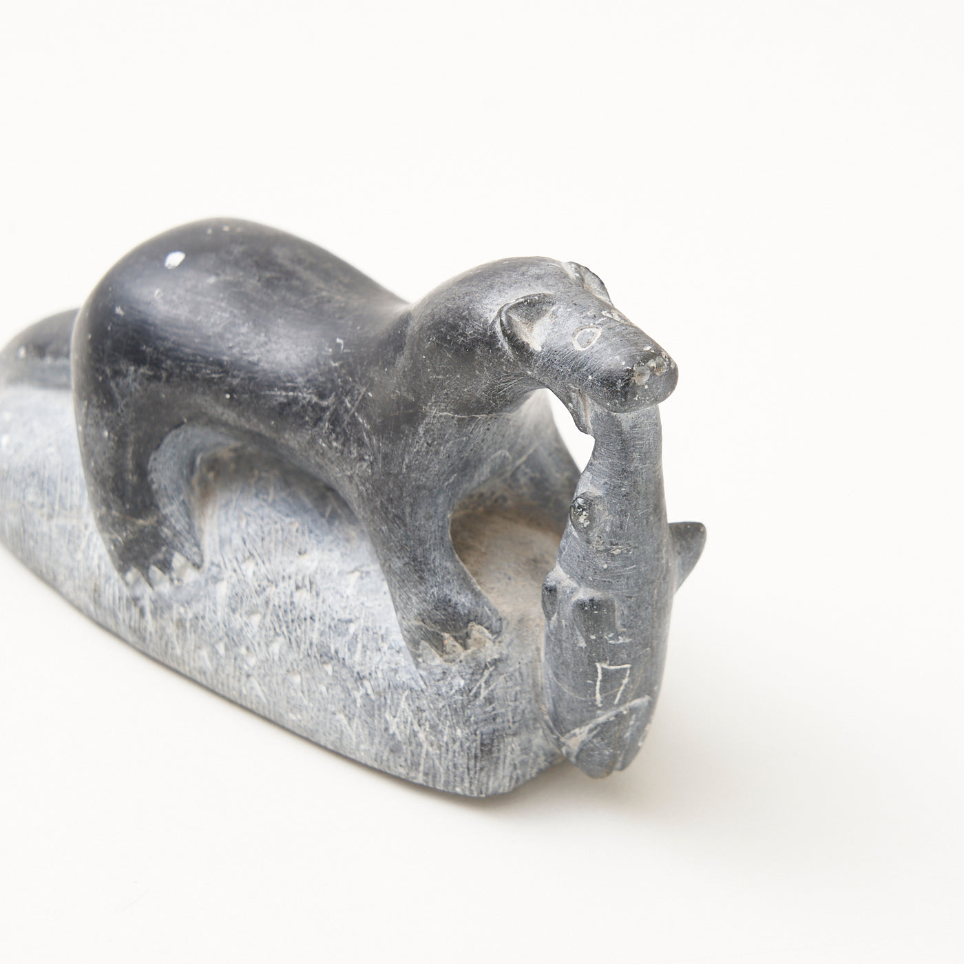 Small Carved Stone Otter