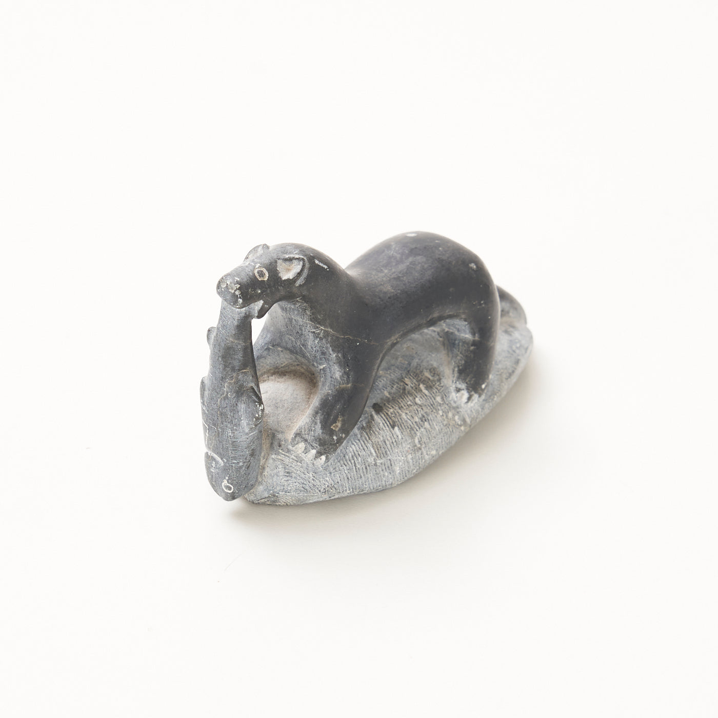 Small Carved Stone Otter