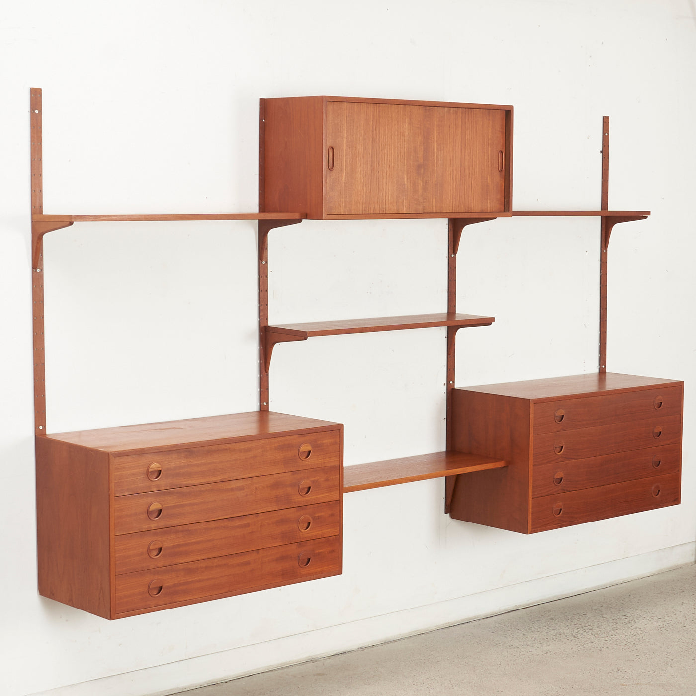 Modular Teak Wall Unit by Rud Thygesen & Johnny Sørensen for Hansen & Guldborg, Denmark