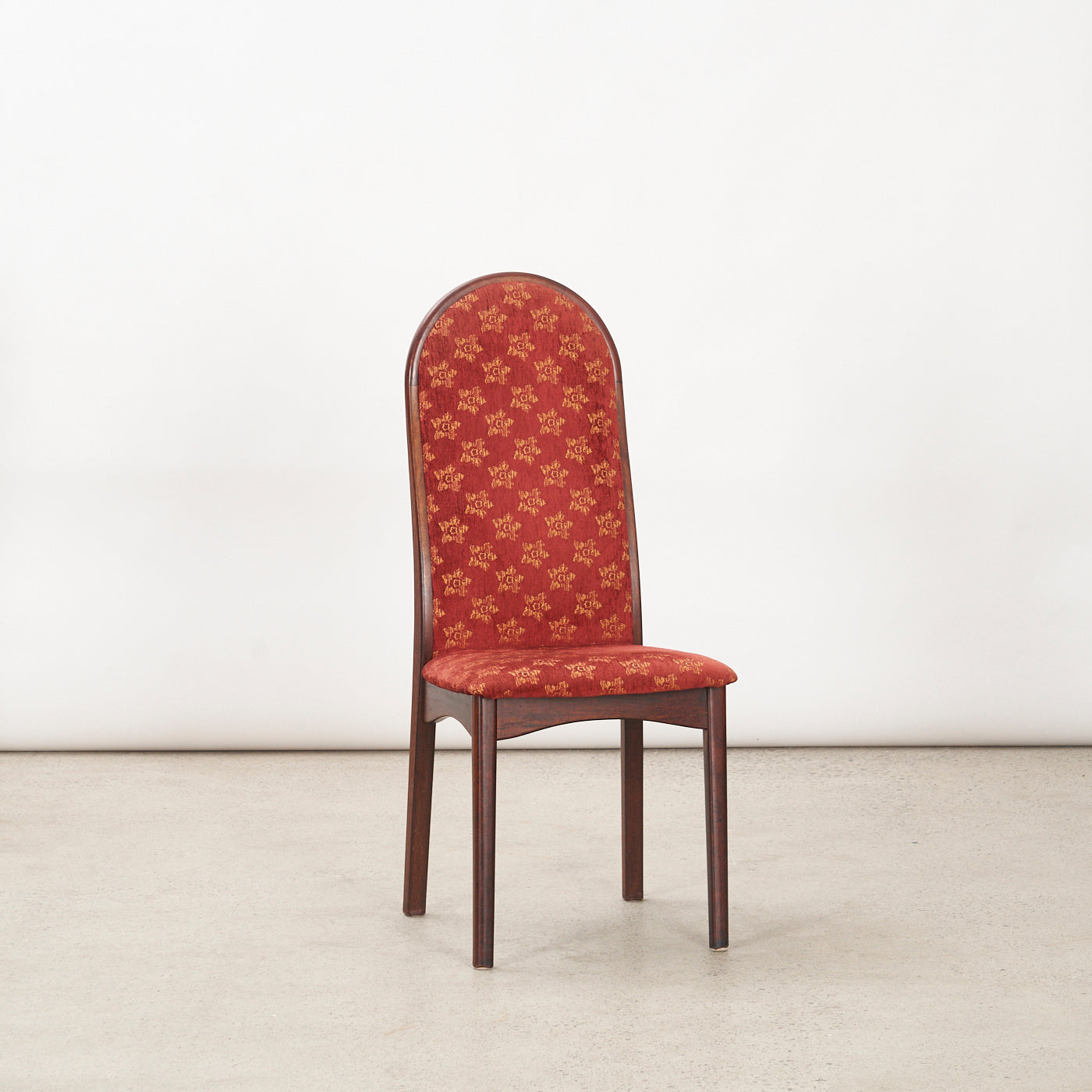 Set of 4 High Back Rosewood Dining Chairs by Svegards, Sweden