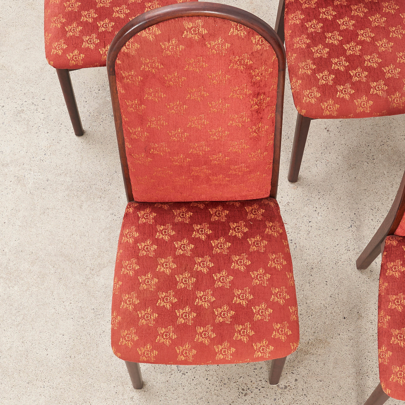 Set of 4 High Back Rosewood Dining Chairs by Svegards, Sweden