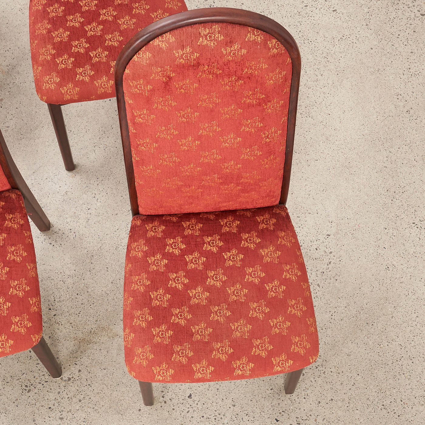 Set of 4 High Back Rosewood Dining Chairs by Svegards, Sweden