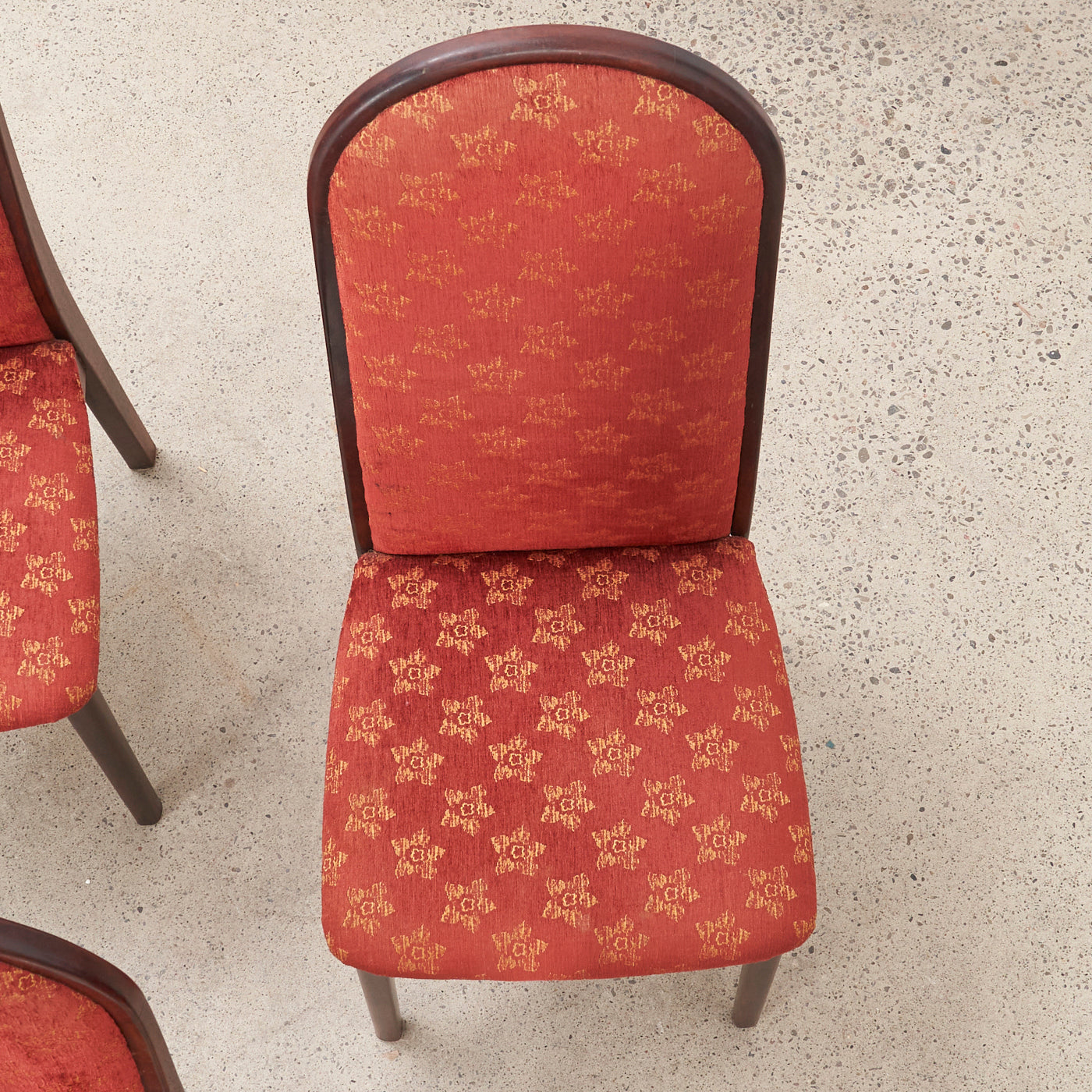 Set of 4 High Back Rosewood Dining Chairs by Svegards, Sweden