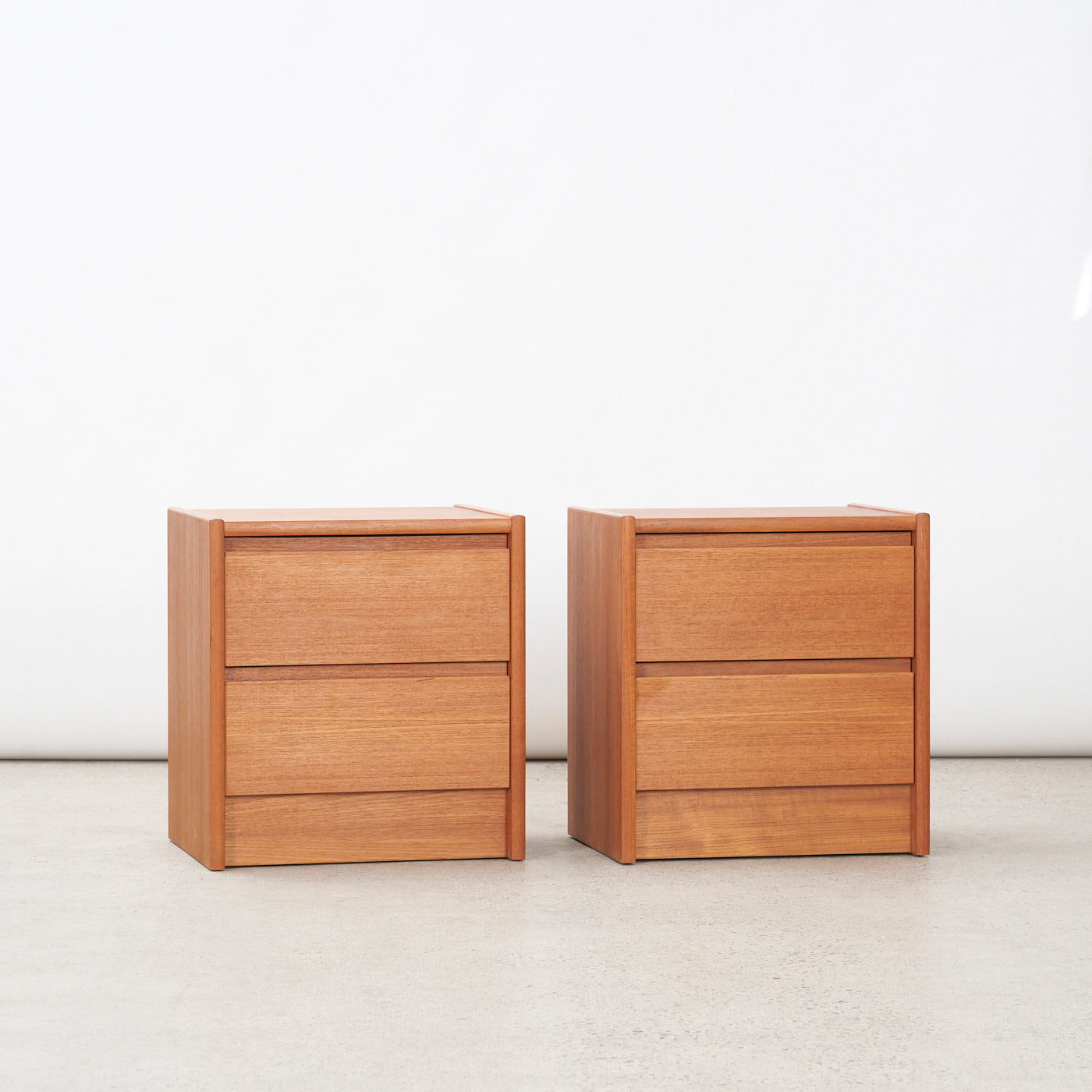 Pair of Teak Nightstands
