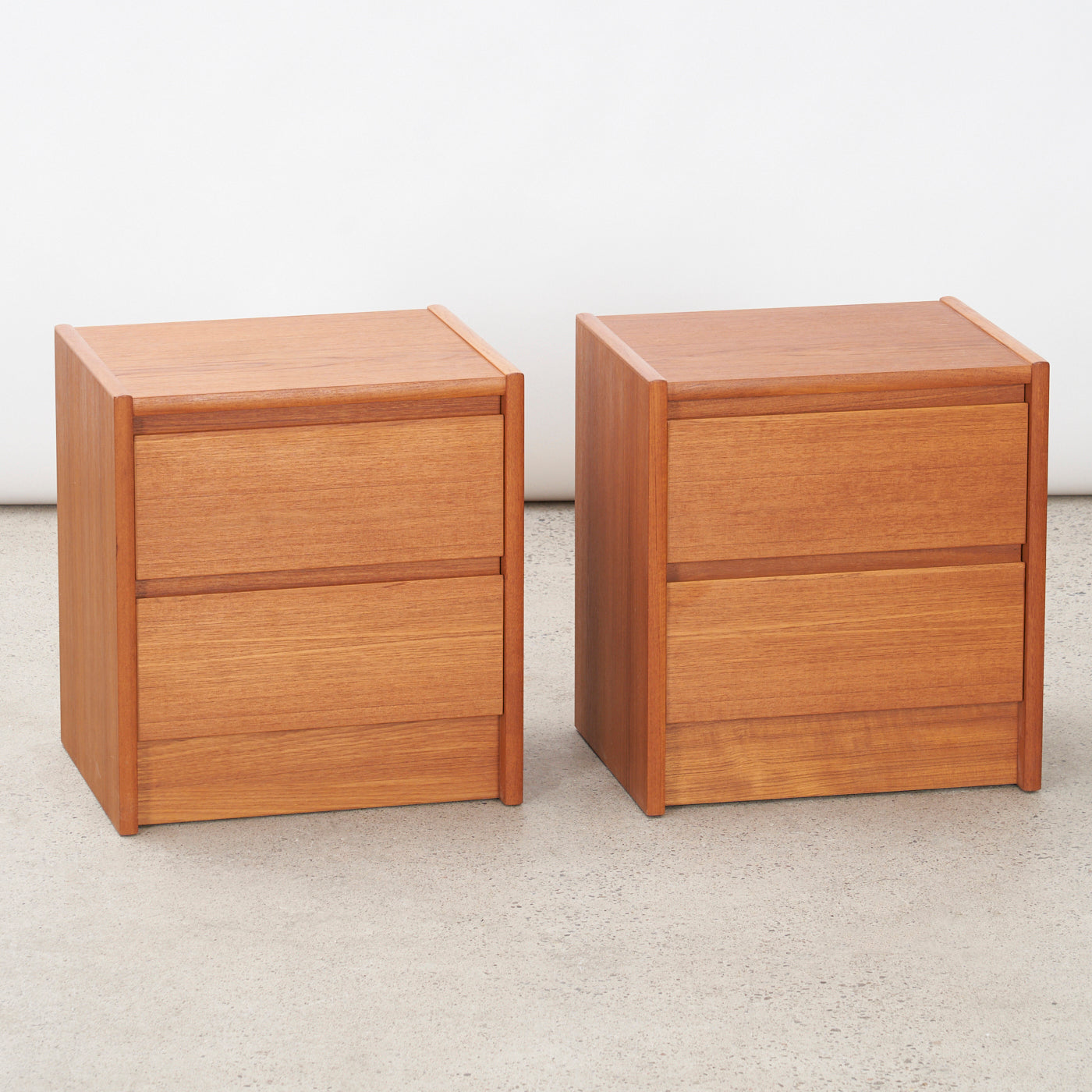 Pair of Teak Nightstands