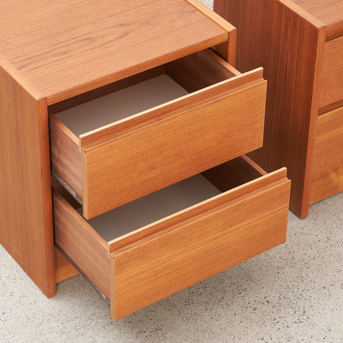 Pair of Teak Nightstands