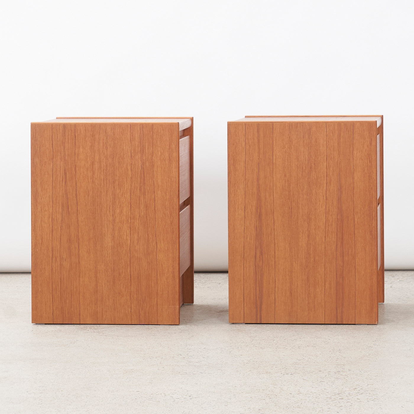 Pair of Teak Nightstands