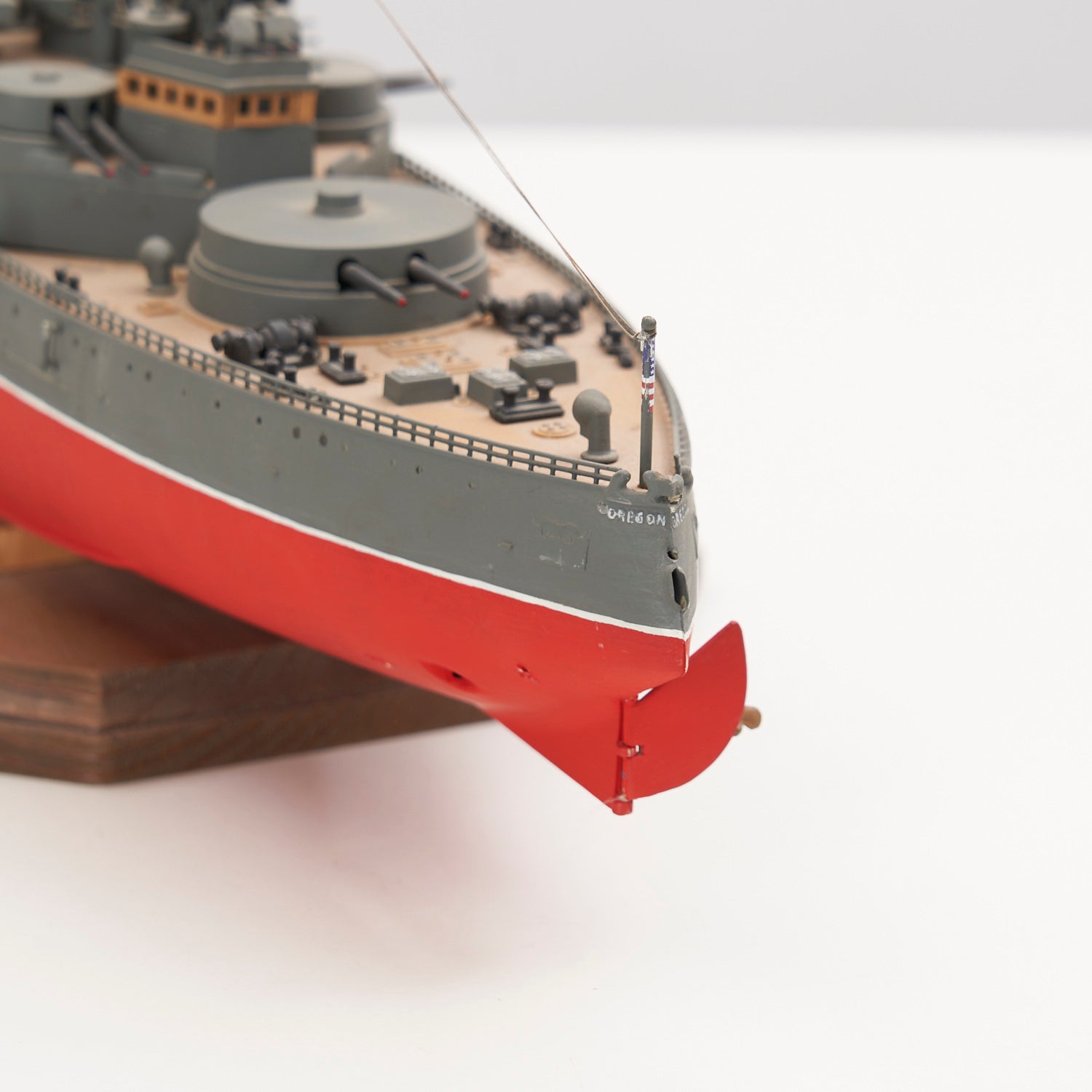 Handemade 'Oregon' Battleship Model