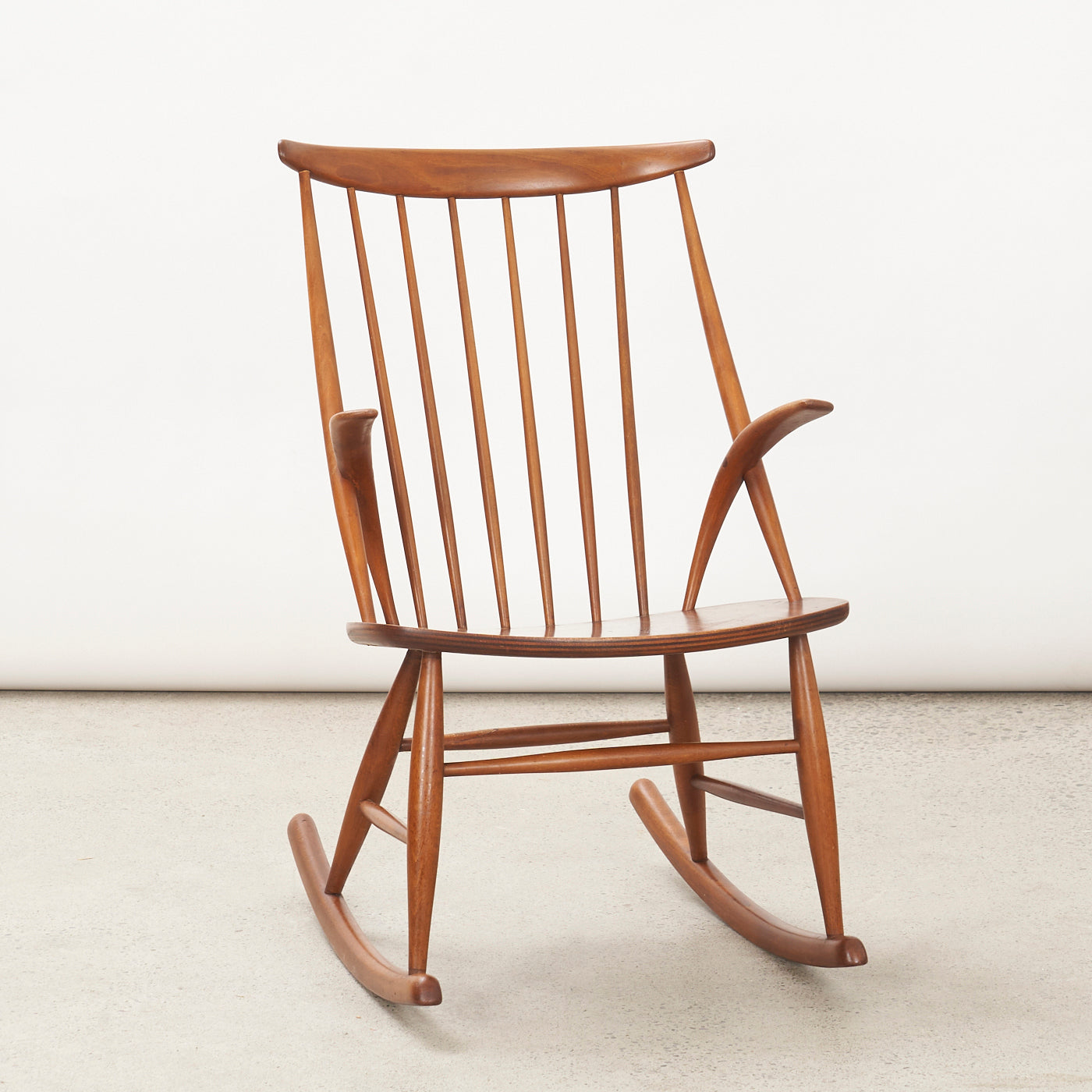 'Gyngestol No. 3' Teak Rocking Chair by Illum Wikkelsø for N. Eilersen, Denmark