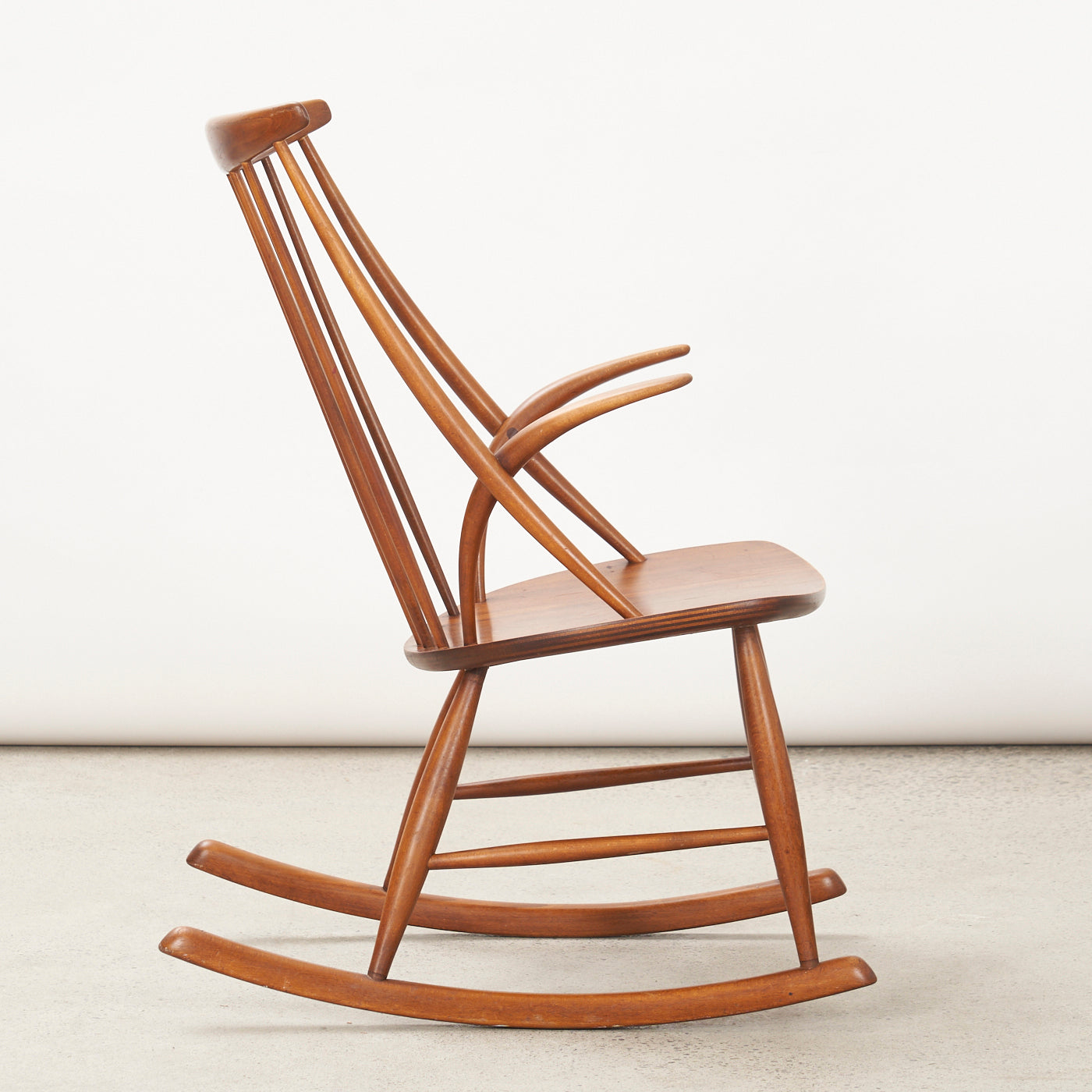 'Gyngestol No. 3' Teak Rocking Chair by Illum Wikkelsø for N. Eilersen, Denmark