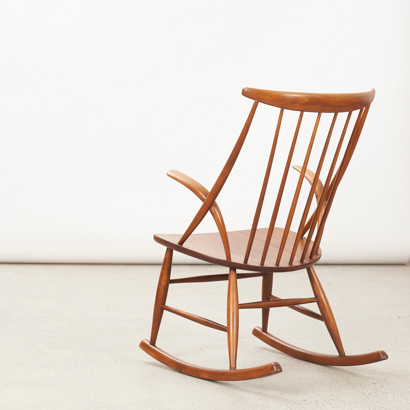 'Gyngestol No. 3' Teak Rocking Chair by Illum Wikkelsø for N. Eilersen, Denmark